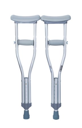 Youth Push-Button Aluminum Crutches