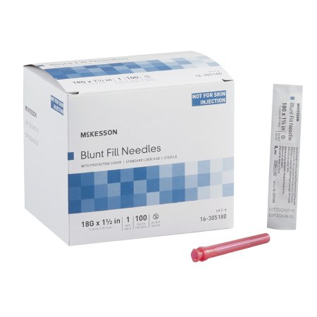 Blunt Fill Needle McKesson 18 Gauge 1-1/2 Inch Blunt