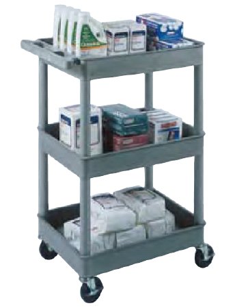 Utility Carts with Tub Shelves