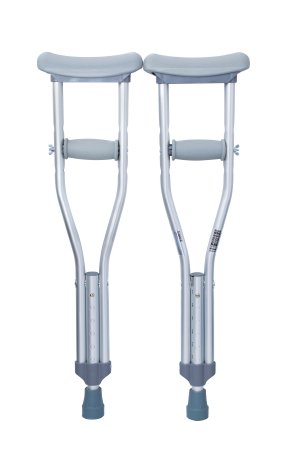 Youth Push-Button Aluminum Crutches