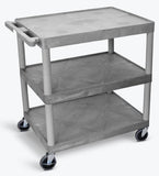 Utility Carts with Shelves Flush with Lip