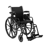 Lightweight Wheelchair with Detachable Padded Desk Arm