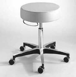 Round Pneumatic Exam Stools Backless