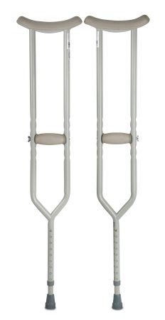 Bariatric Push-Button Steel Crutches