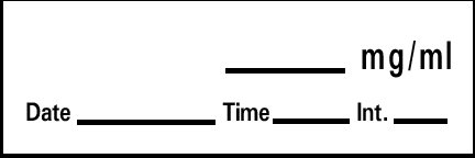 Anesthesia Labels Blank